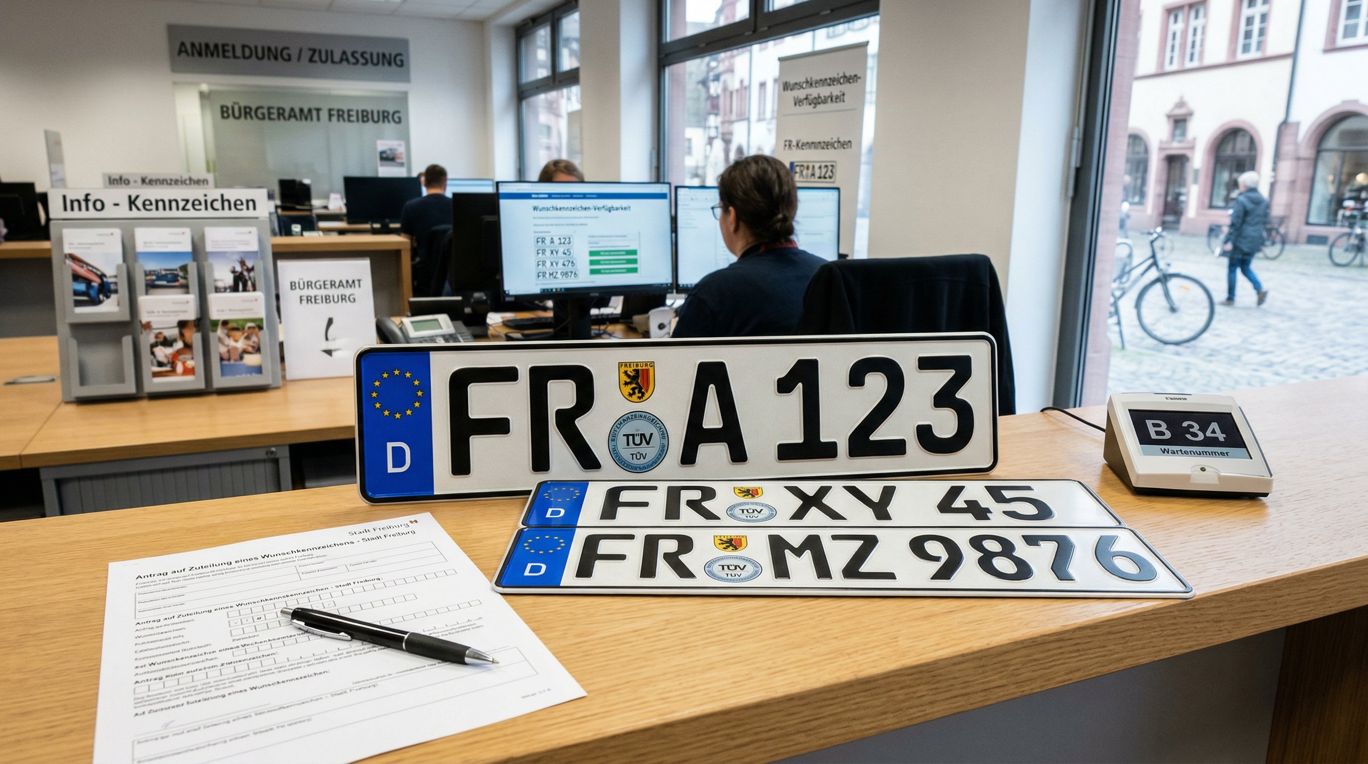 Wunschkennzeichen Freiburg im Breisgau